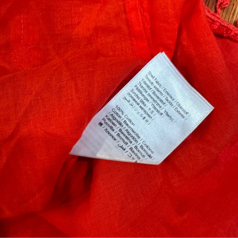 FARM Rio Vibrant Red Embroidered Blouse - Picture 4 of 4